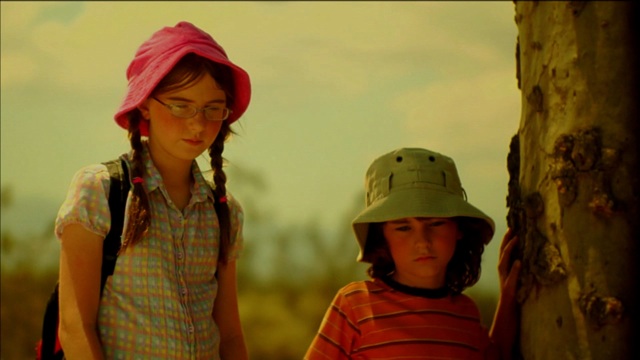 Two Kids by the Tree